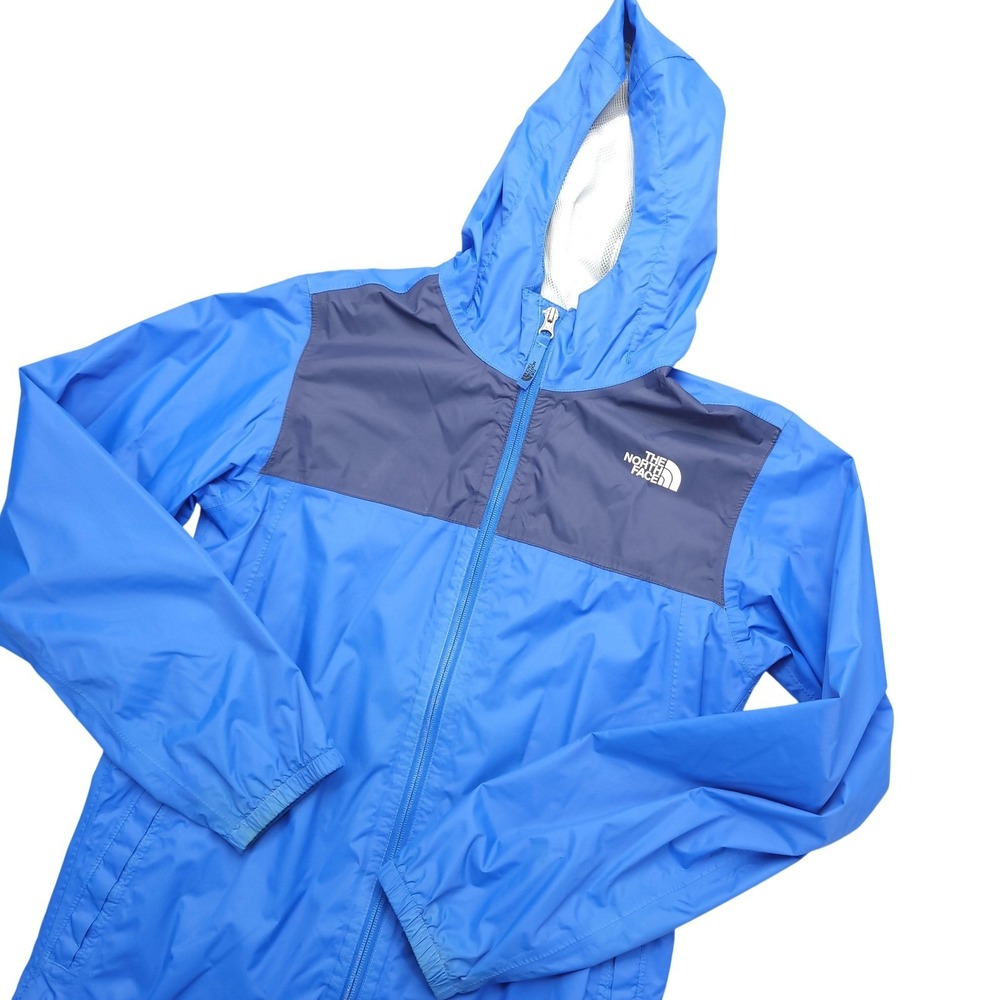 The North Face Jacket Boys XL 18-20 Blue DryVent Hooded Waterproof Rain Coat